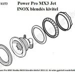 Jacuzzi fúvóka Power Pro MX3 Jet INOX