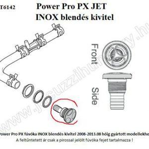 Jacuzzi Power Pro PX fúvóka INOX