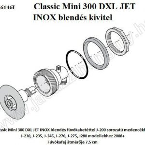 Jacuzzi Classic Mini DXL fúvóka INOX