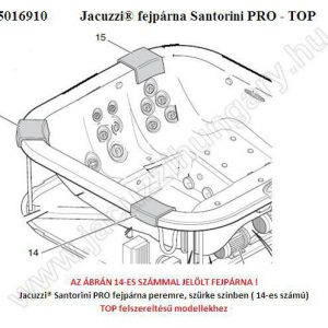 Jacuzzi fepárna Santorini PRO - TOP
